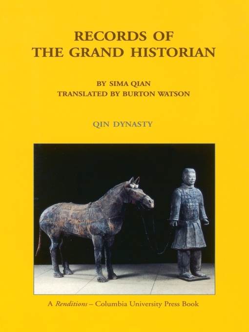 Title details for Records of the Grand Historian by Qian Sima - Wait list